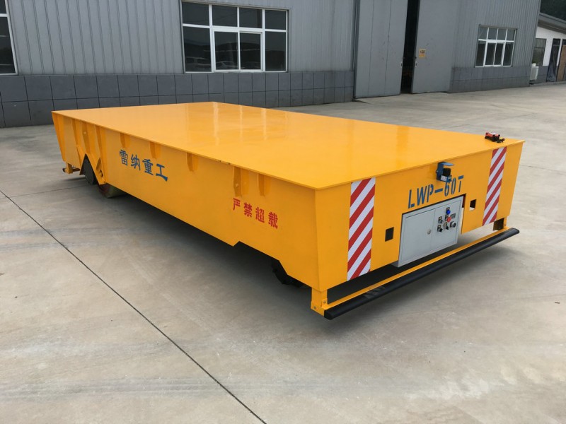 60T 전기 Trackless Transfer Wagon