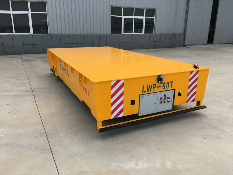 60T 전기 Trackless Transfer Wagon