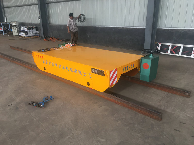 Cable Reel Powered Motorized Rail 5 톤 산업 전송 카트